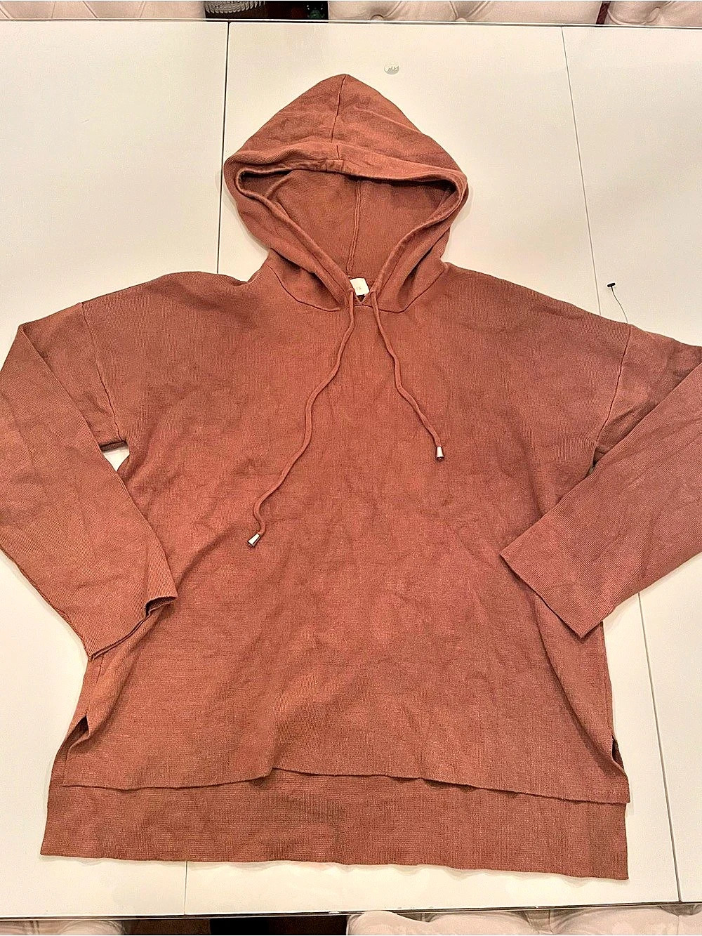 CYRUS Pullover Hoodie in Brown Size Medium